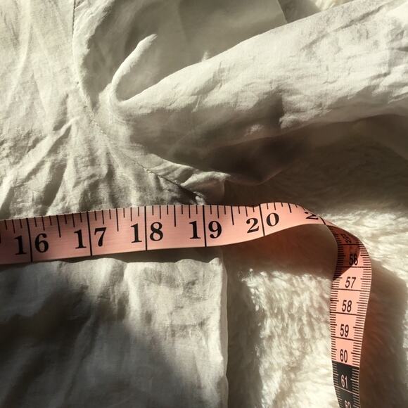 BCBGMaxAzria White and Gray Floral Half Button Down Shirt - Picture 10 of 16